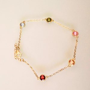 Pulsera de Zirconias Multicolor