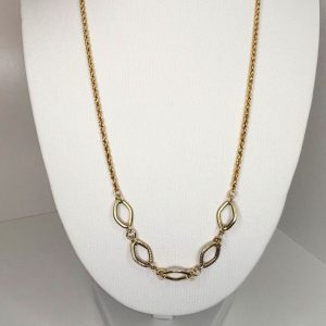 Cadena Torzal 14k con Diseño