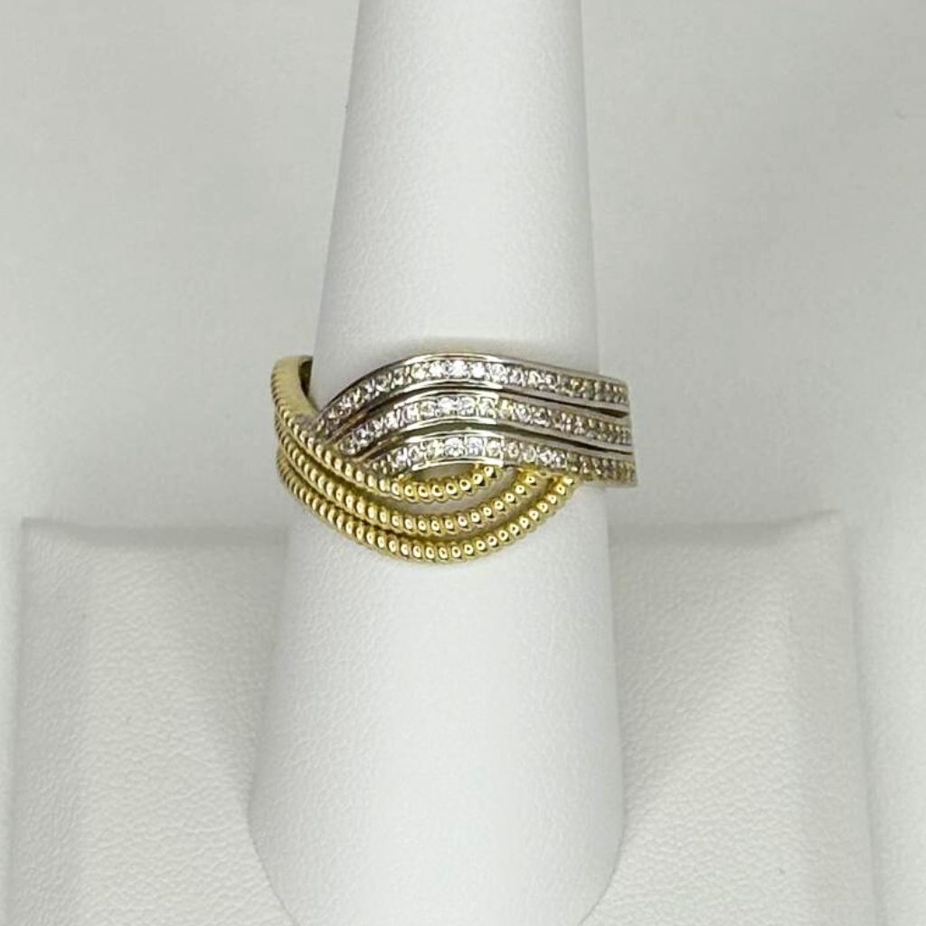 Anillo de Oro 10K con Zirconia - Imagen 4