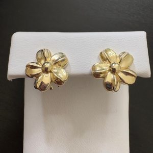 Aretes mujer estilo omega 10kt