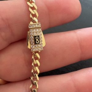 pulsera 3.5 grosor talla 7 en 10kt