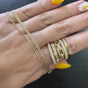 anillo y cadena 10kt