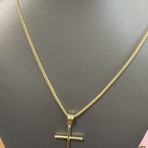 cadena franco 20 y dije  cruz 10kt