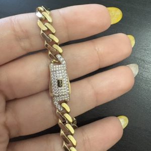 pulsera 6 ancho por 7 largo en 10kt