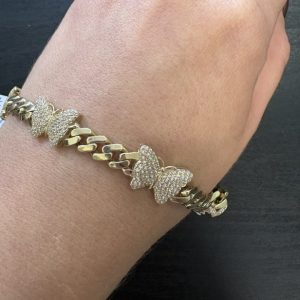 MANILLA MARIPOSA 10KT SIZE 7 Y MEDIO 6 ANCHO